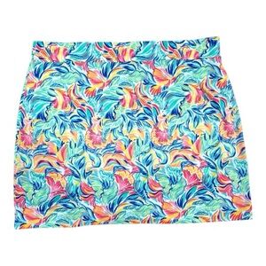 Stella Parker Floral Tennis Golf Skort XL NWT Hawaiian Ocean UPF 50